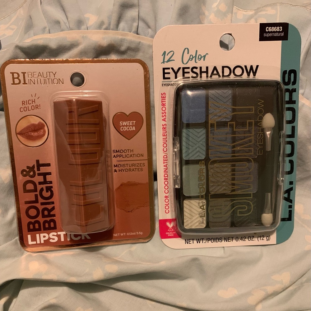 ✨⚡️💥Bundle Free LipStick W/T 12-color eyeshadow palette by L.A. Colors. NWT